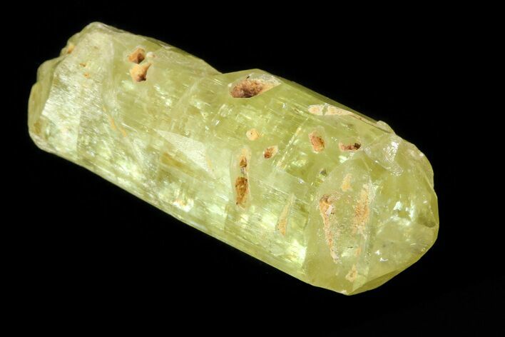 Lustrous Yellow Apatite Crystal - Morocco #82451